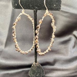 Silver hoop earrings